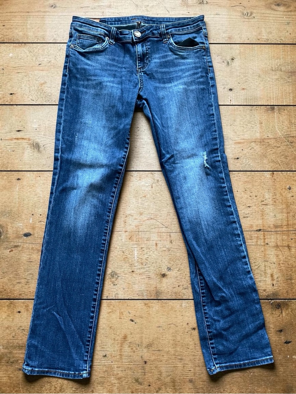 Kut from the Kloth Women’s Medium Blue Straight-Leg Jeans Size 8
